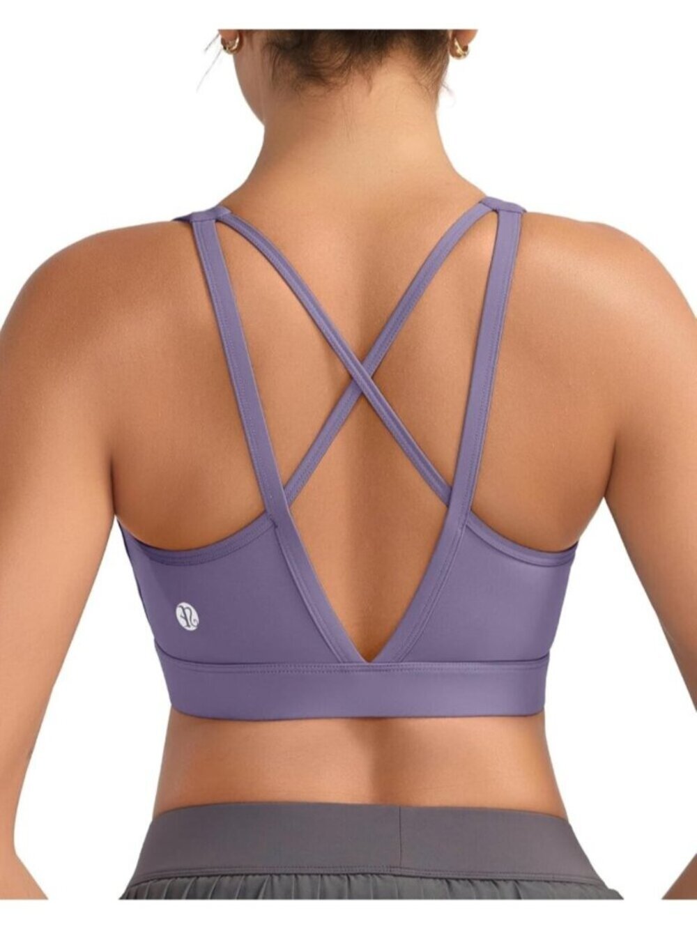 Women's Purple High Impact Sports Bras for High Support Running Sports Bra